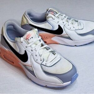 Nike  Air Max Excee White Black Wolf Grey Orange DV2189-100 sz 9 athletic shoes